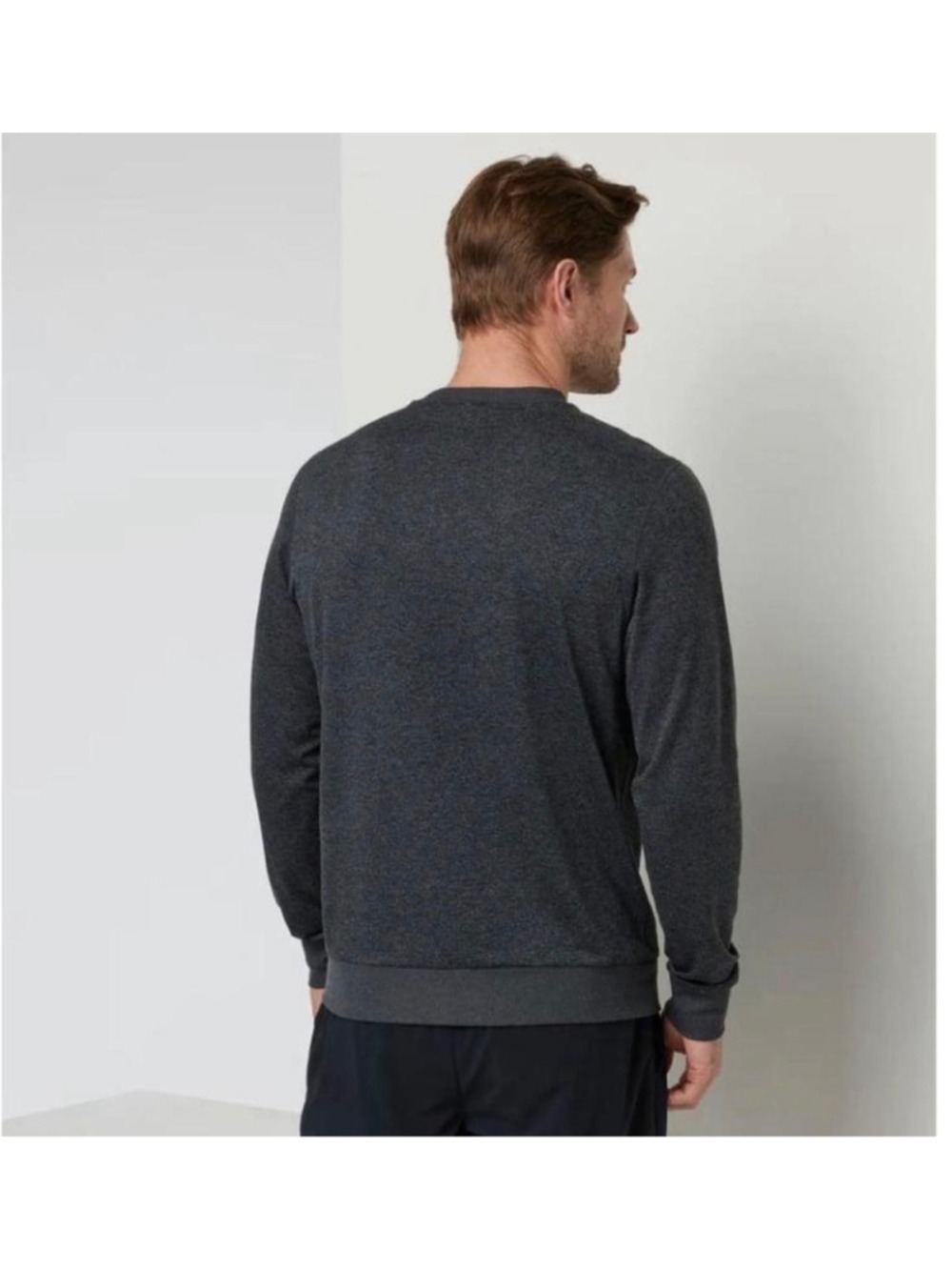 Vuori Men's Ponto Performance Crew Charcoal Heather Large L - Picture 2 of 5